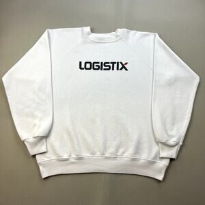 Vintage Technology Sweatshirt Adult Small White Crewneck Computer Software 90s